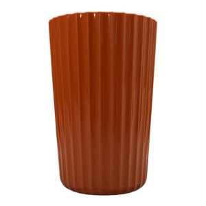 VASO CANELADO TERRACOTA