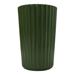 VASO CANELADO VERDE MILITAR
