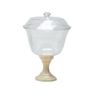 TAÇA C/TAMPA AMARELO CANDY