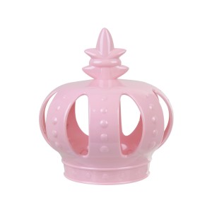 COROA DECORATIVA ROSA