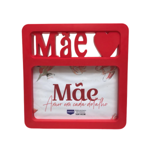 PORTA RETRATO MÃE VERMELHO- REF.PR26265