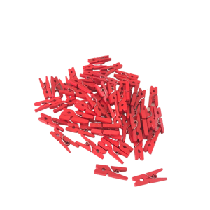 MINI PRENDEDOR VERMELHO C/50