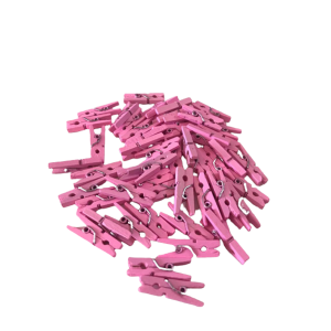 MINI PRENDEDOR ROSA C/50