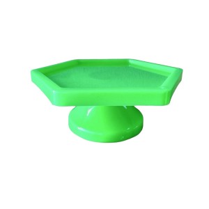 PORTA-DOCE SEXTAVADO C/PÉ VERDE NEON