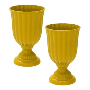 KIT 2 VASO DUBAI AMARELO