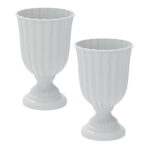 KIT 2 VASO DUBAI BRANCO