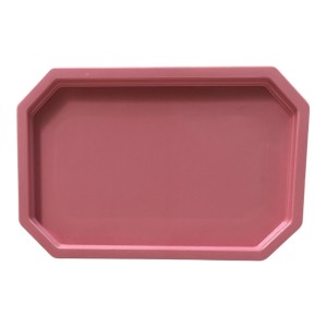 MINI BANDEJA LAPIDADA 19X13 ROSA GLOSS