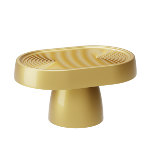 BOLEIRA OBLONGA DOURADA